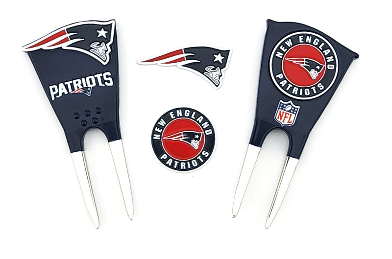 New England Patriots 2 Ballmarker Divot Tool