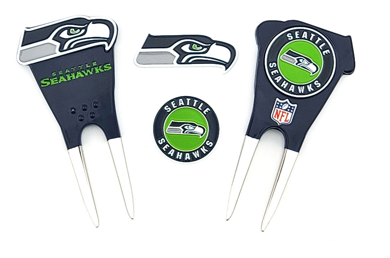 Seattle Seahawks 2 Ballmarker Divot Tool