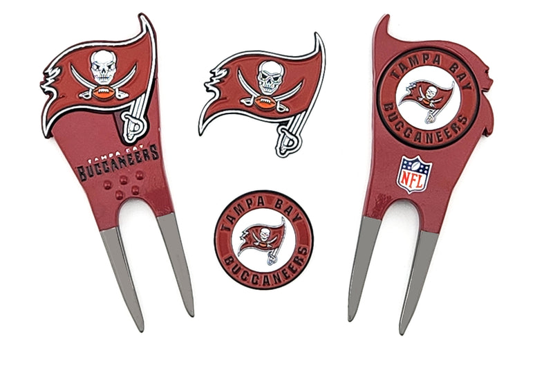 Tampa Bay Buccaneers 2 Ballmarker Divot Tool